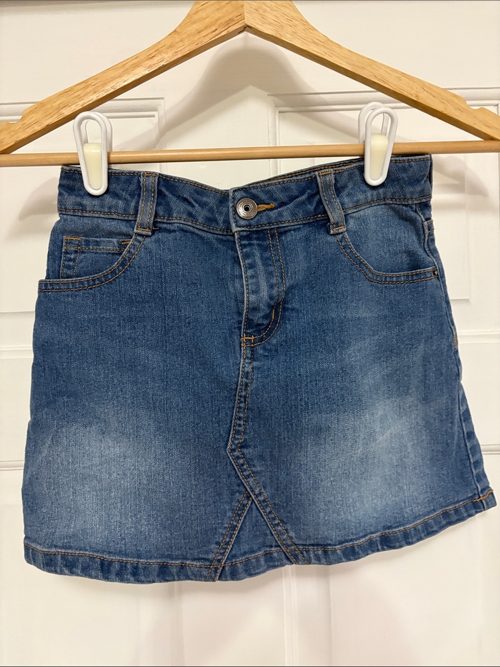 Crazy 8 Denim Mini Skirt in Blue